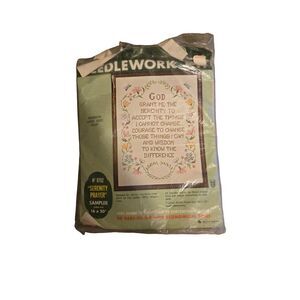 Bucilla Needlework Kit (Setenity Prayer) Jesus God Christmas Partially Done
